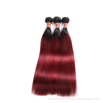 10A Raw Virgin Brazilian Hair 26 24 22 Inch 99J Wine Red Human Hair Bundles With Lace Frontal